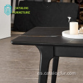 Mesa de comedor de muebles para el hogar de nuevo producto negro